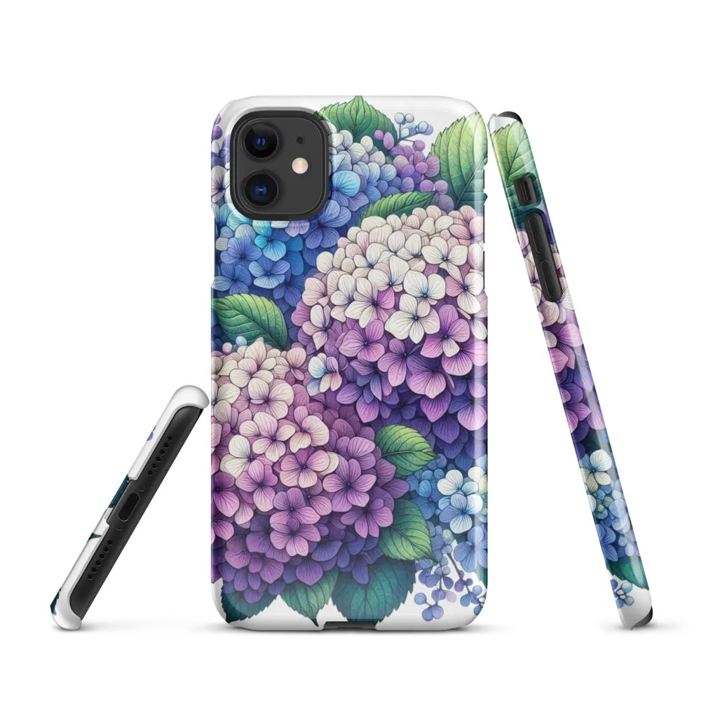 Hydrangea Harmony iPhone® Snap Case | AI Design product image (1)