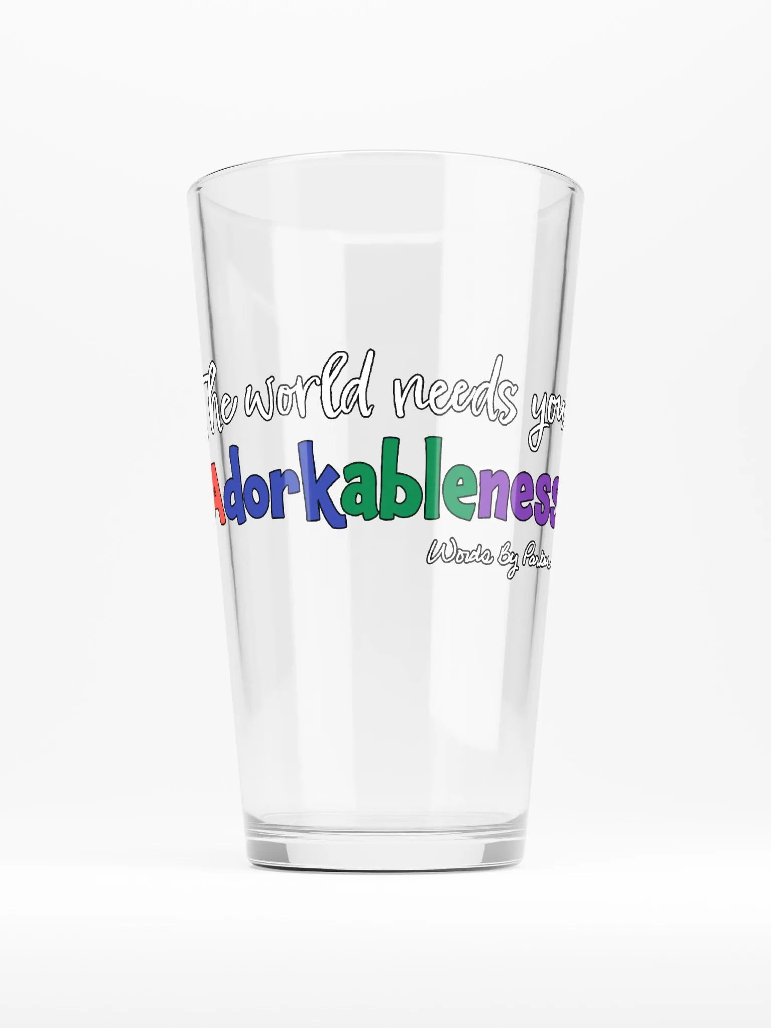 Adorkableness Pint Glass product image (1)