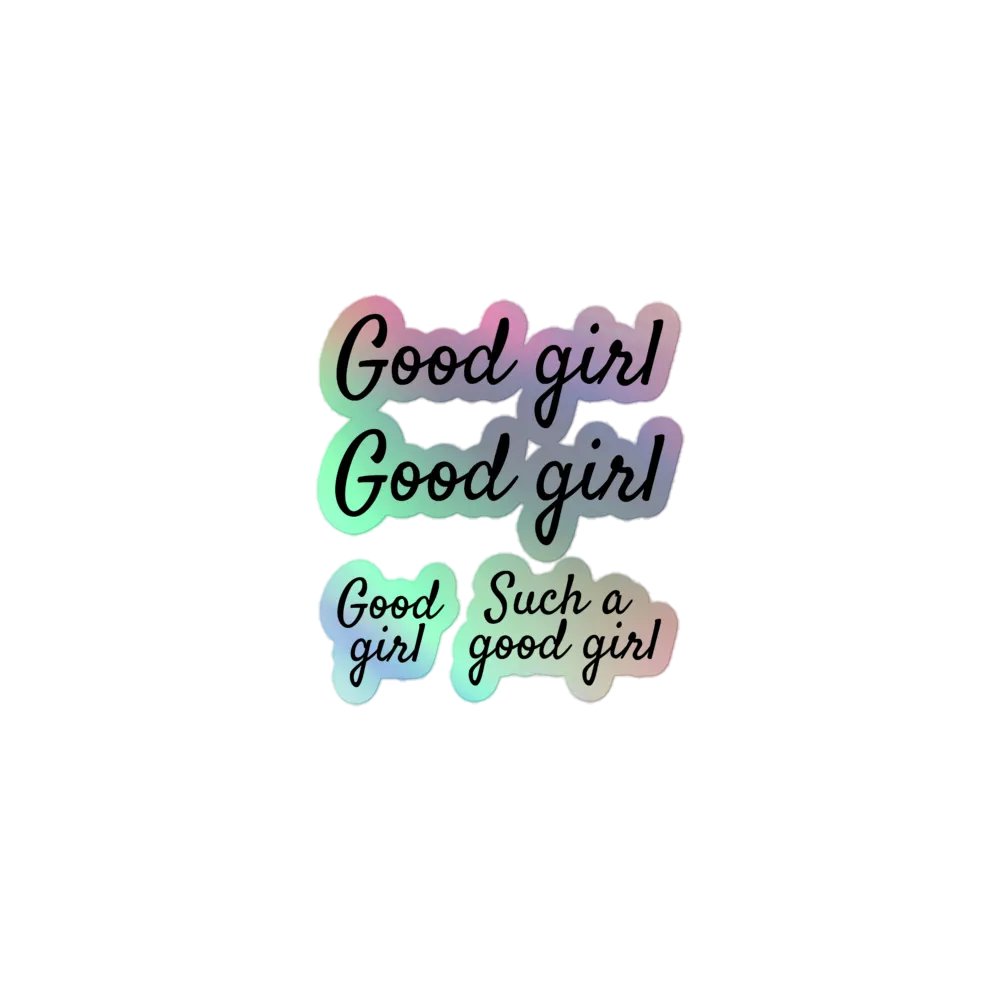 Holographic "Good girl" Sticker Sheet Set product image (1)