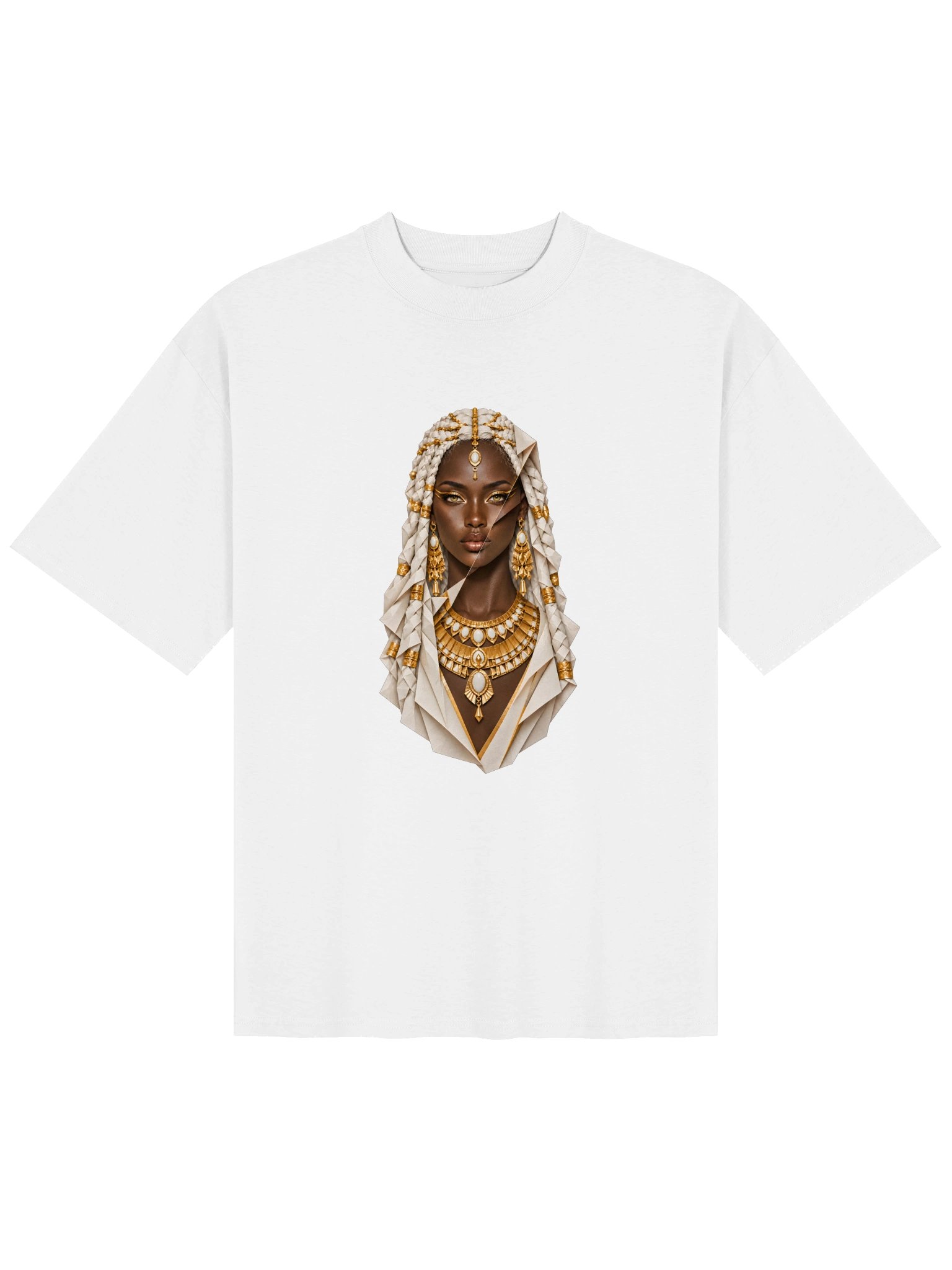 DNARNYA — Mut Folded Portrait T-Shirt — White product image (1)