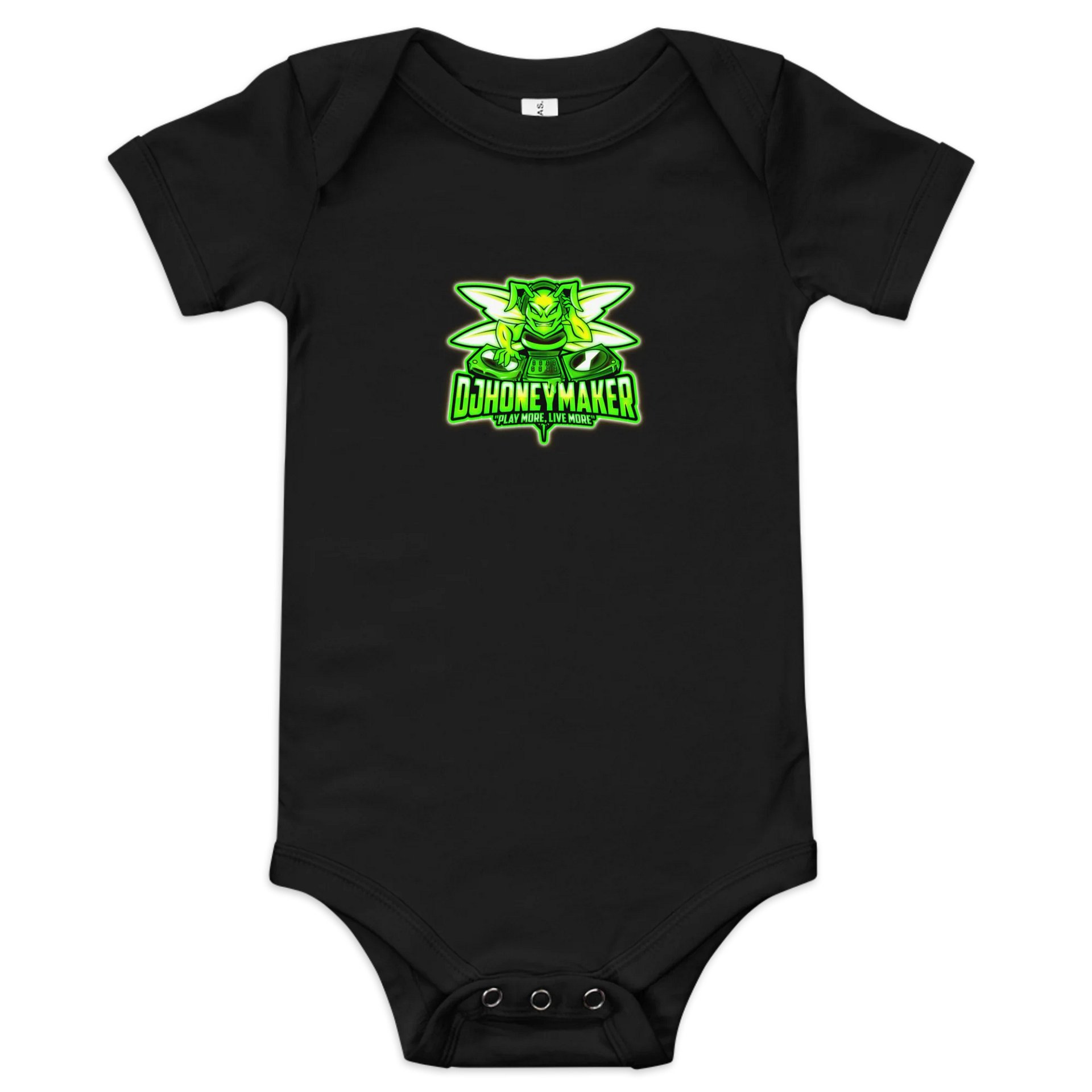 Neon Logo Baby Short Sleeve One Piece product image (2)