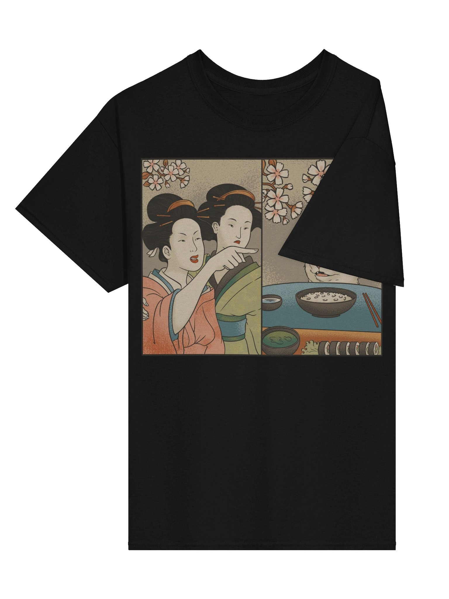Woman Yelling At A Cat Meme Japanese Graphic T-Shirt product image (9)