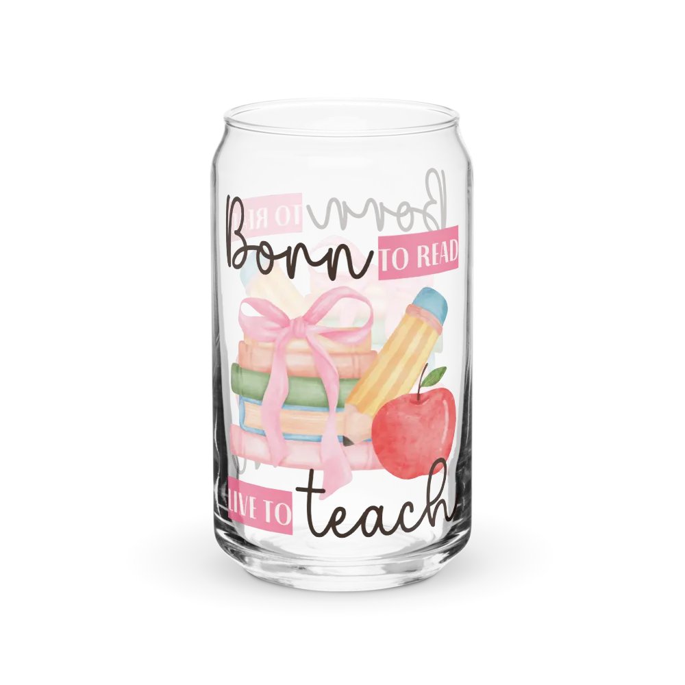 Ice Coffee Watercolor Glass Tumbler Gift For A Teacher product image (10)