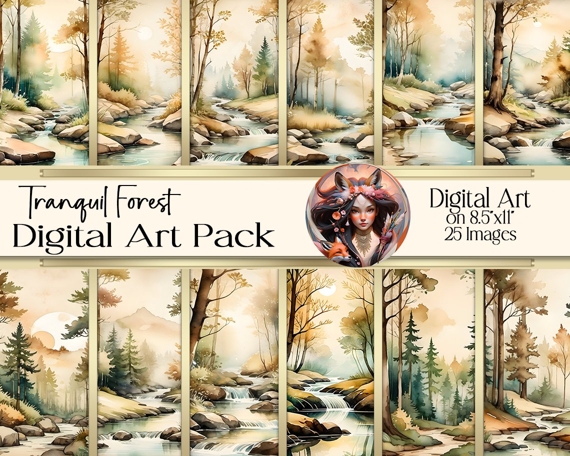 Tranquil Forest Digital Art Pack product image (1)