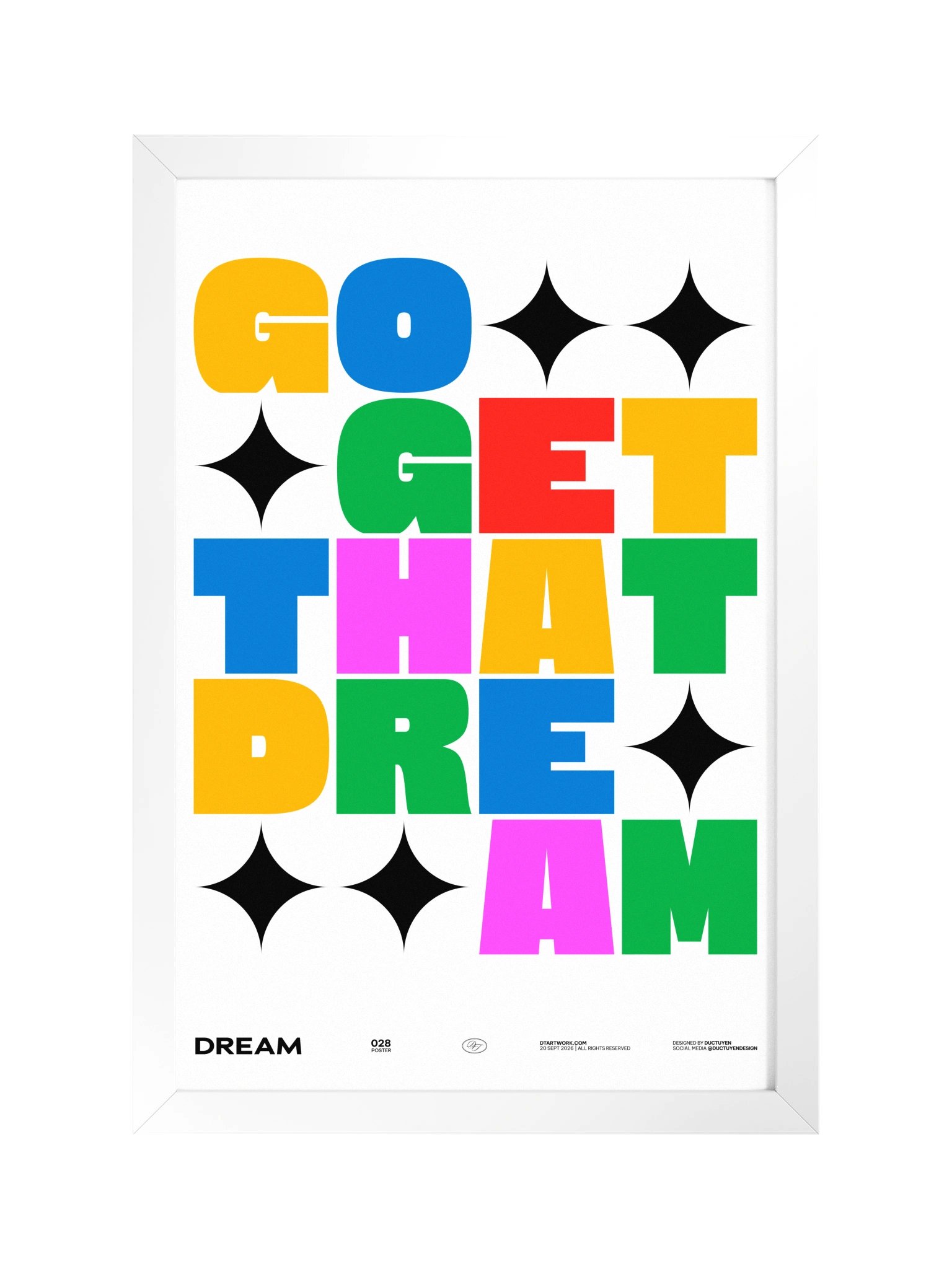 "GO GET THAT DREAM" Framed Poster product image (2)