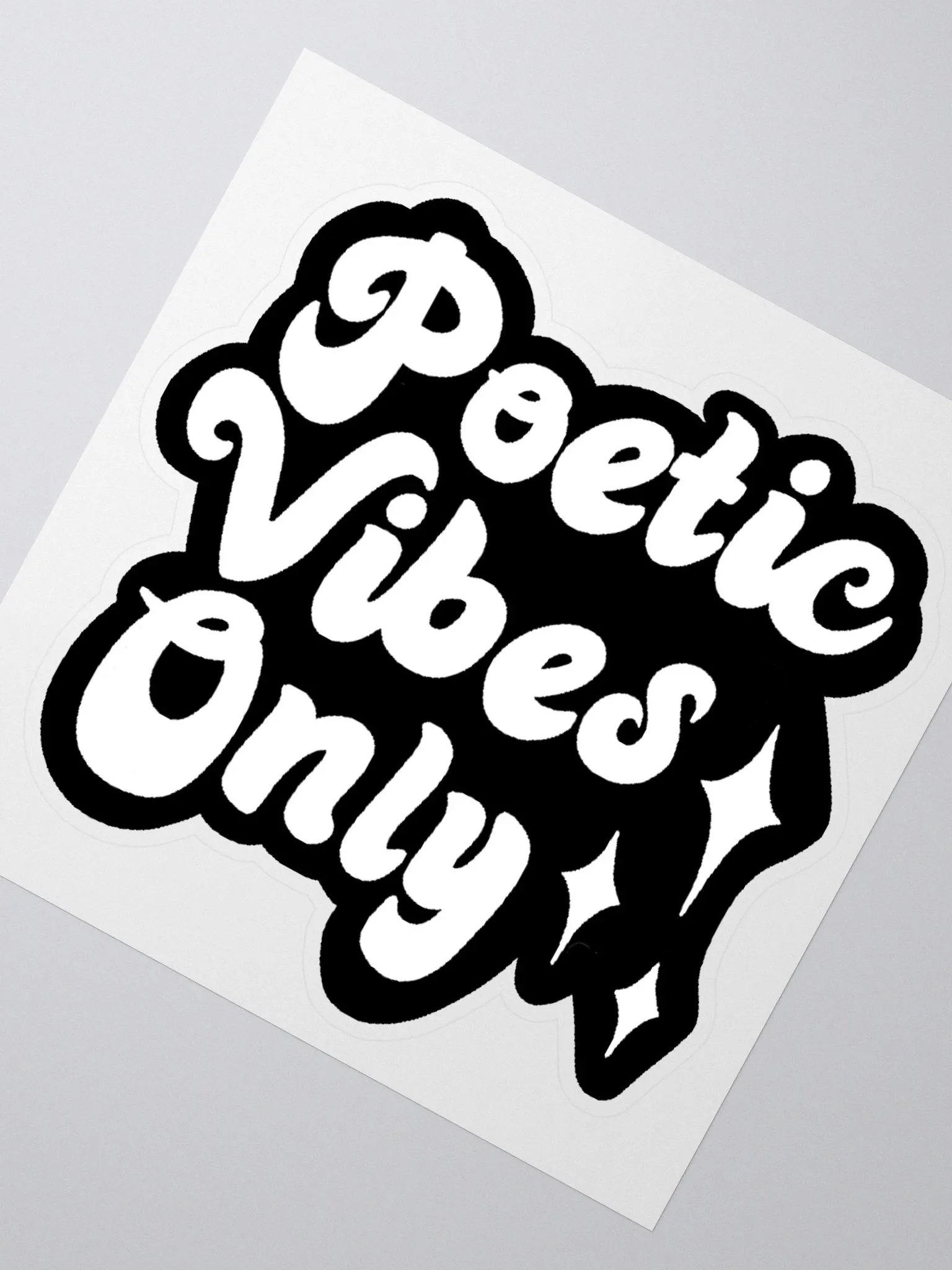 Poetic Vibes Only Sticker product image (2)