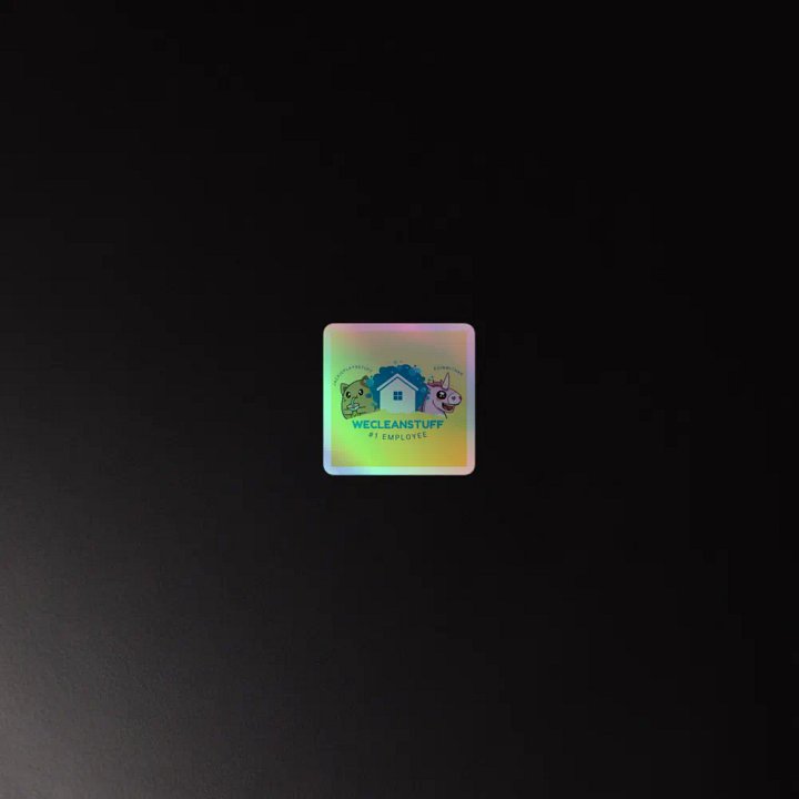 We Clean Stuff Holographic Sticker product image (4)