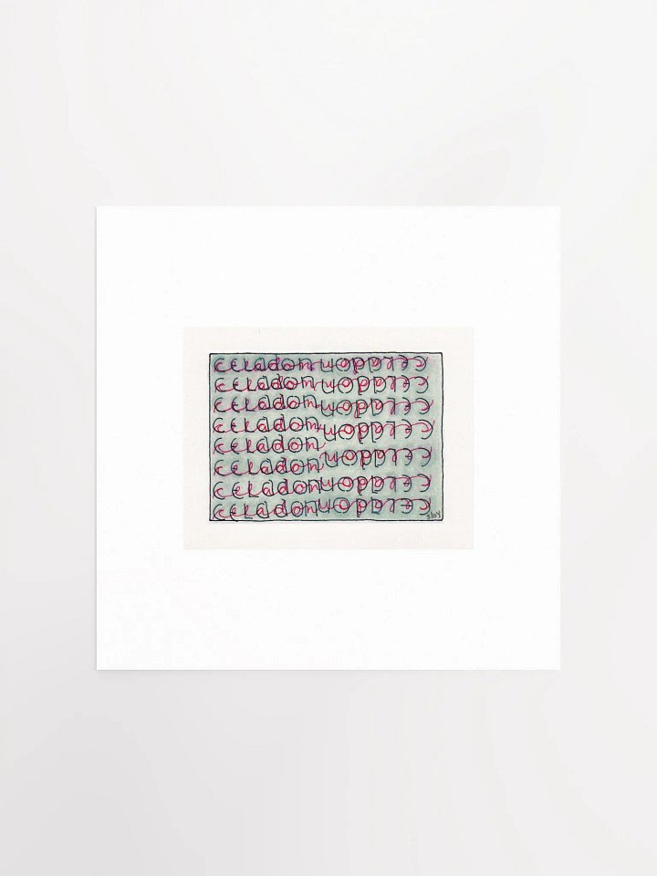 Celedon Panel Card Print product image (2)