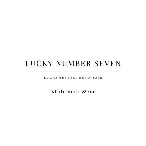 Lucky Number Seven Athleisure by LuckyMeTees.
