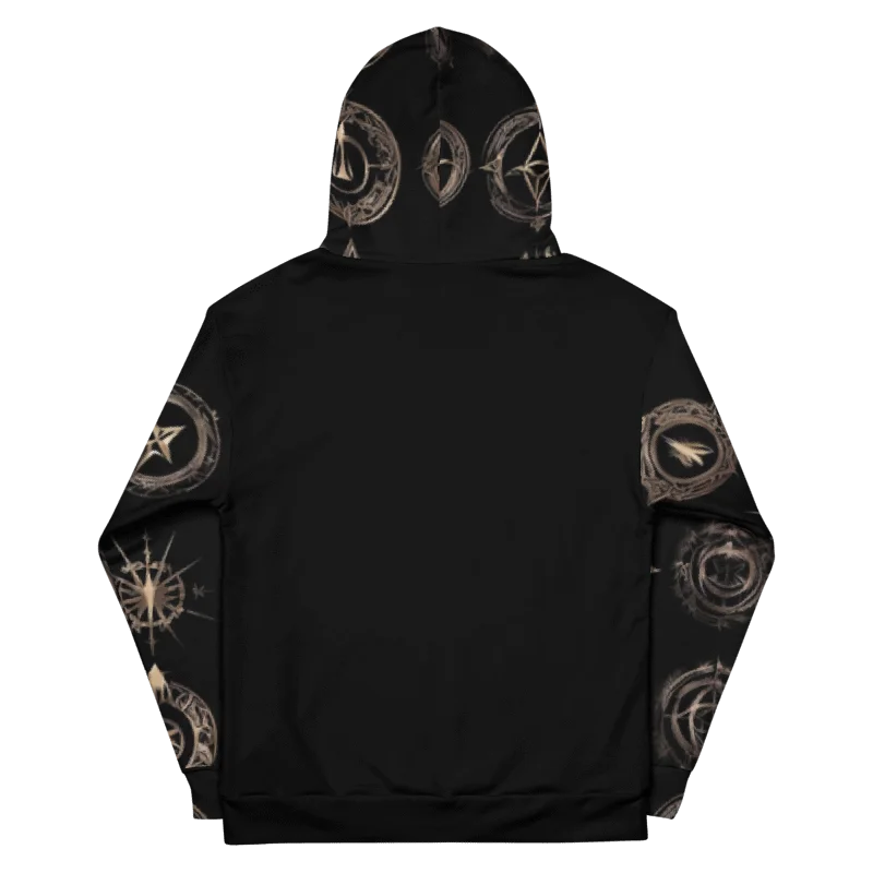Black & Gold Symbology Hoodie product image (12)
