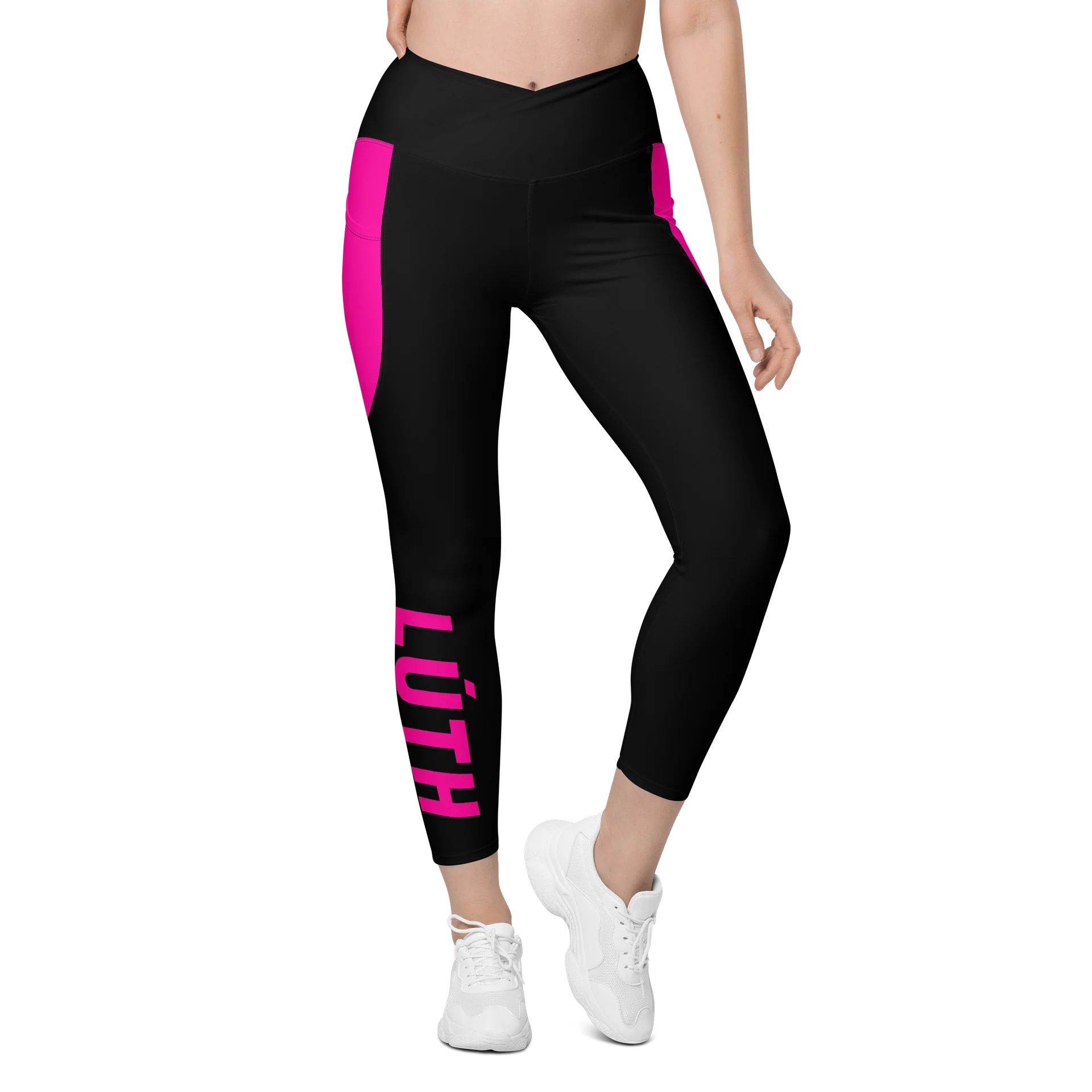 Lúth | Crossover Semi Compression Workout Leggings with Pockets & Sun protection product image (1)