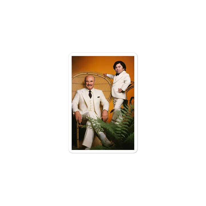 “The Plane! The Plane!” Power Duo Sticker – Retro Icon Energy product image (1)