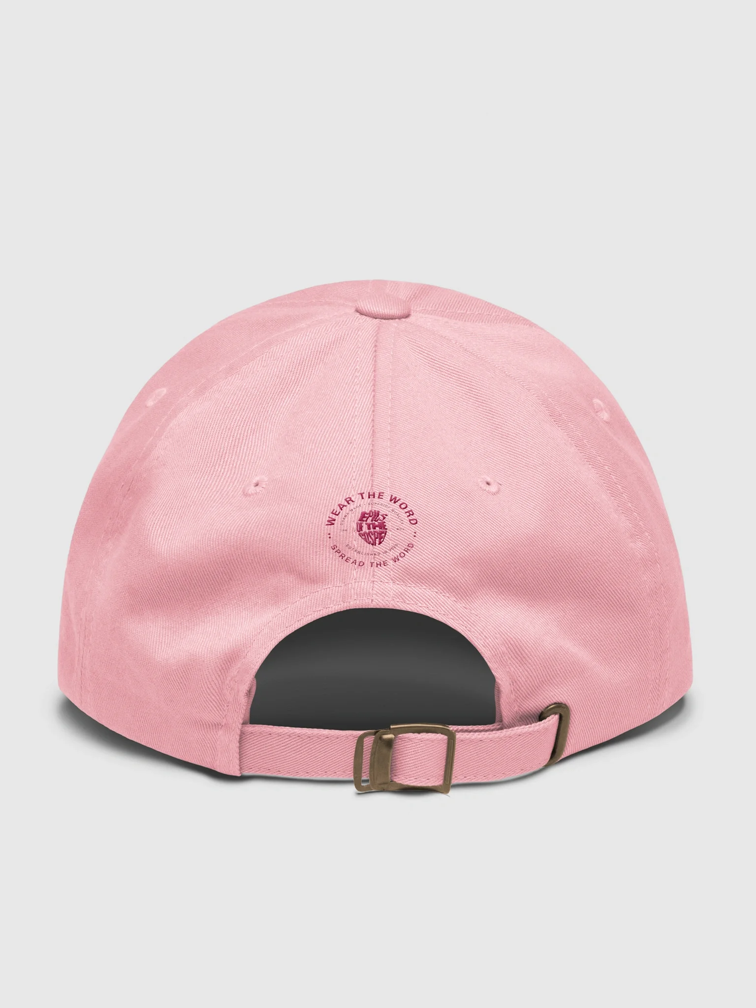 "Be kind" Classic Dad hat Pink — back view