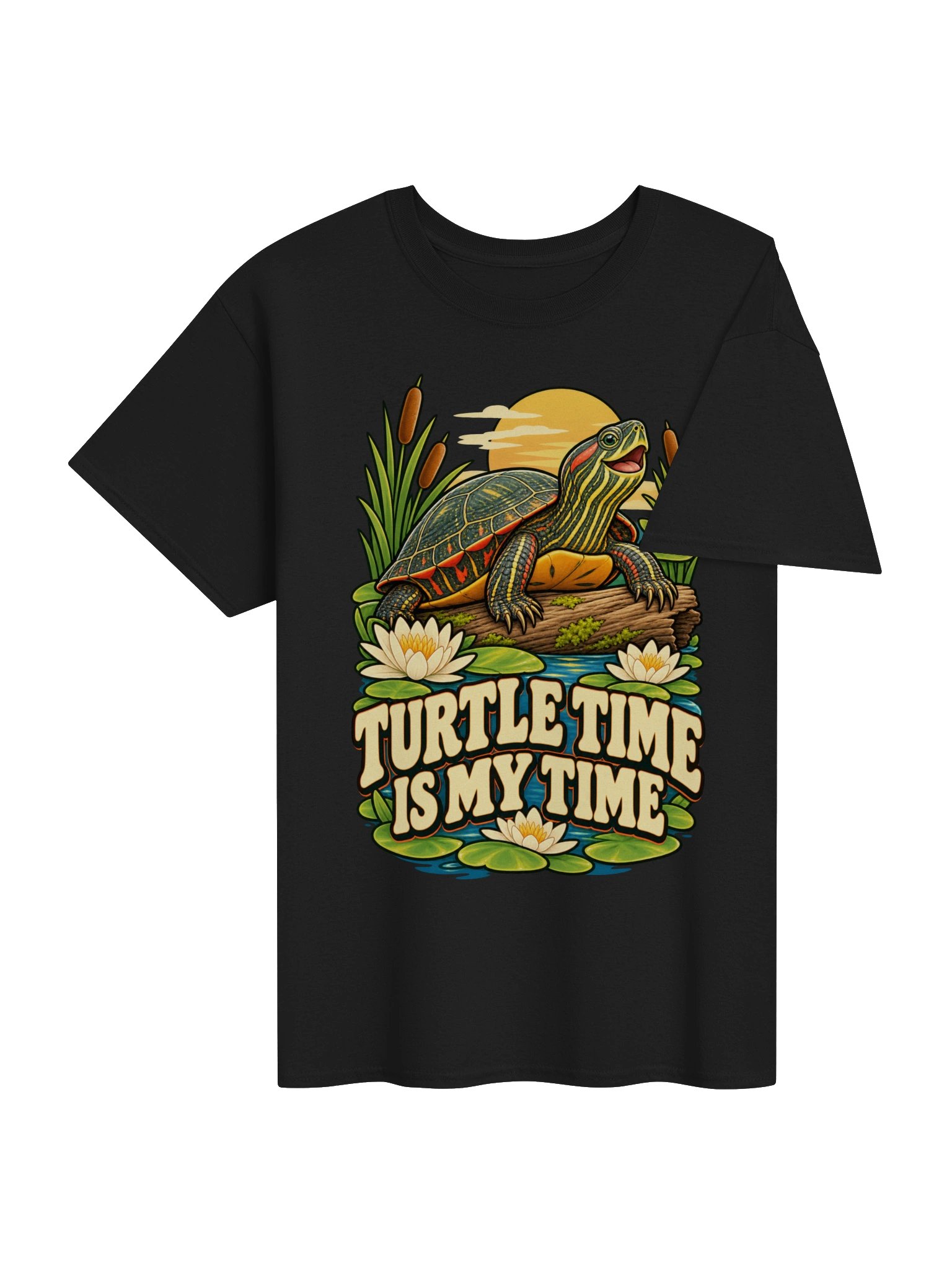 Turtle Time Is My Time Painted Turtle T-Shirt product image (4)