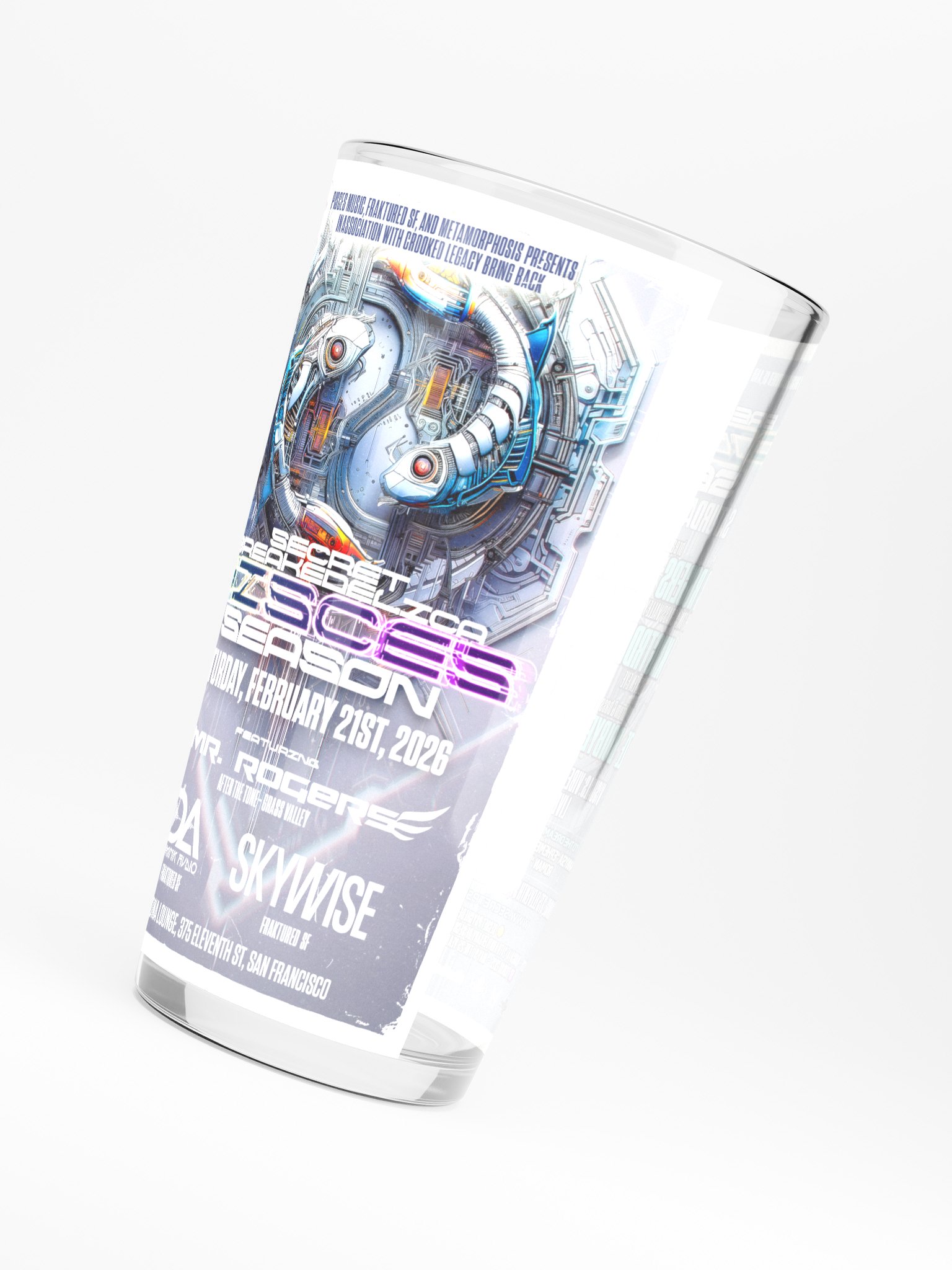 Secret Breakedelica: Pisces Season Shaker Pint Glass product image (4)