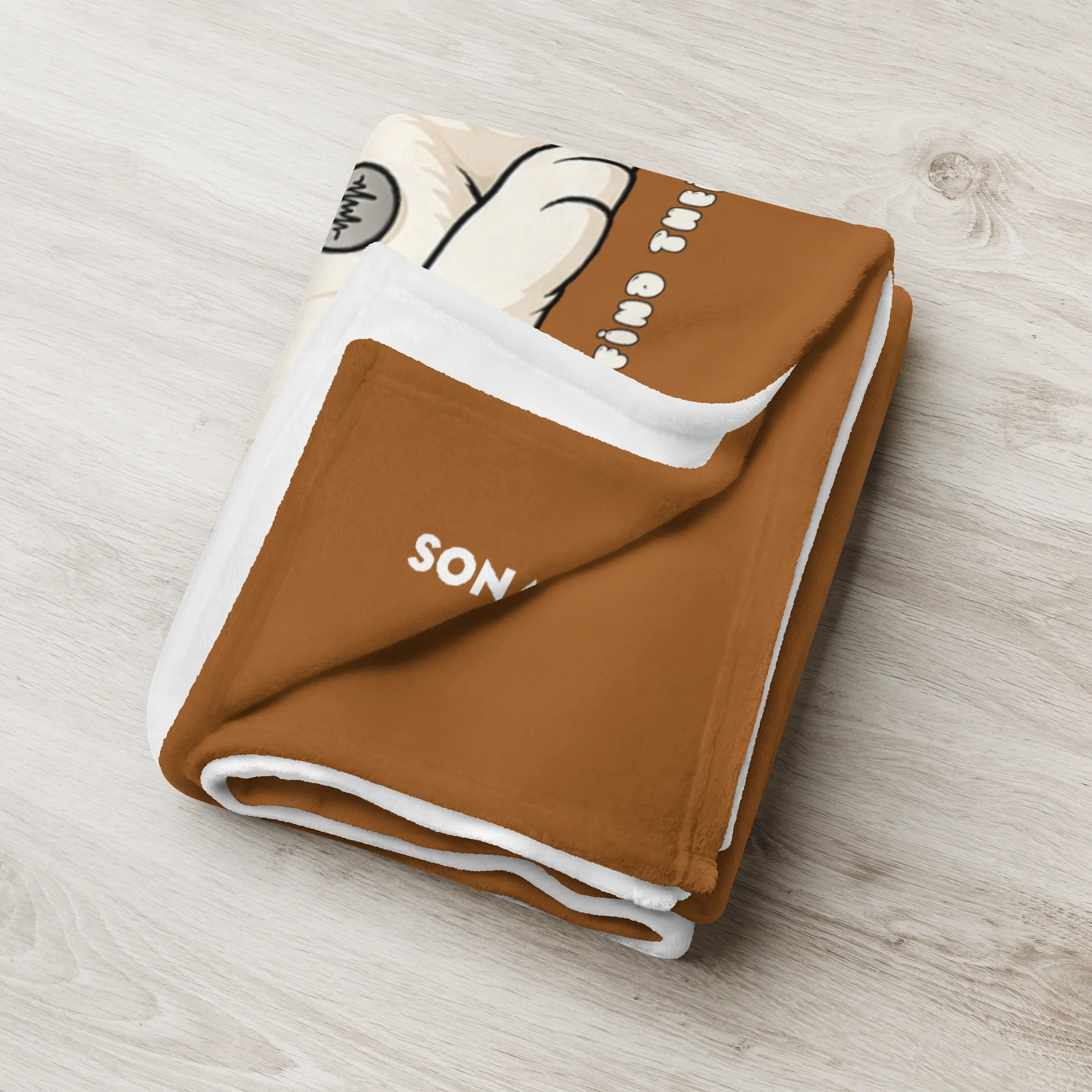 Sonance Dog Throw Blanket (Lying Down) Rich Gold product image (3)