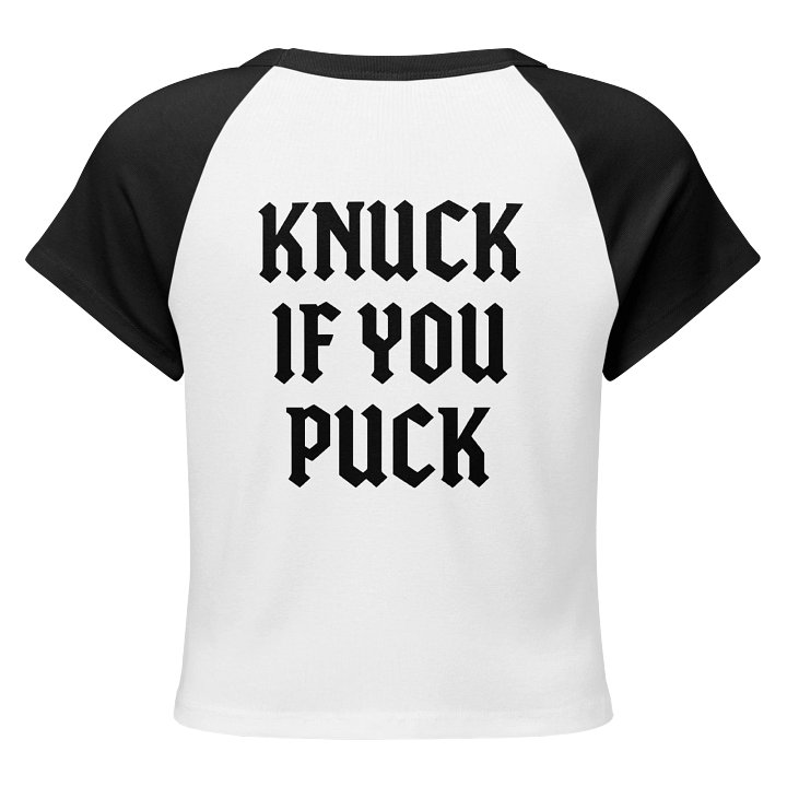 Knuck if you puck baby doll tee product image (2)