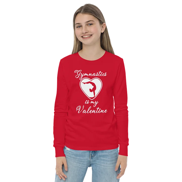 GYMNASTICS - YOUTH VALENTINE LONG SLEEVE TEE product image (2)