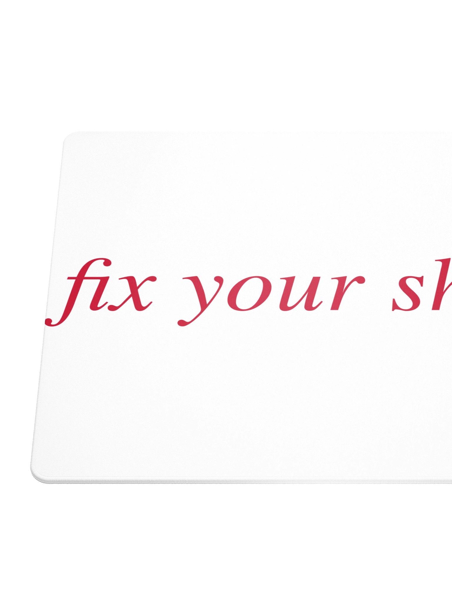 No ShopCo | Gaming Mouse Pad - Fix Your Shit Yellow on Black product image (6)
