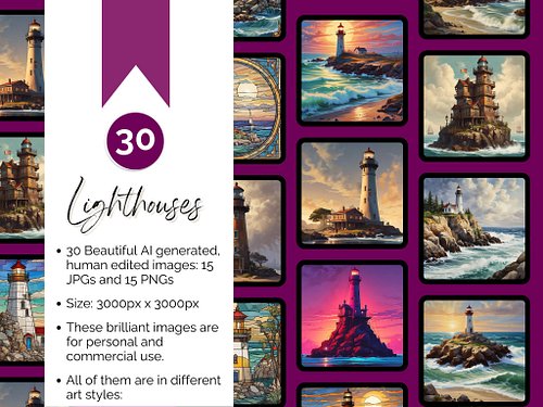 Today is National Lighthouse Day.  Let's see what you can create with these beauties!! #walldecor #lighthouse #lighthouses #d...