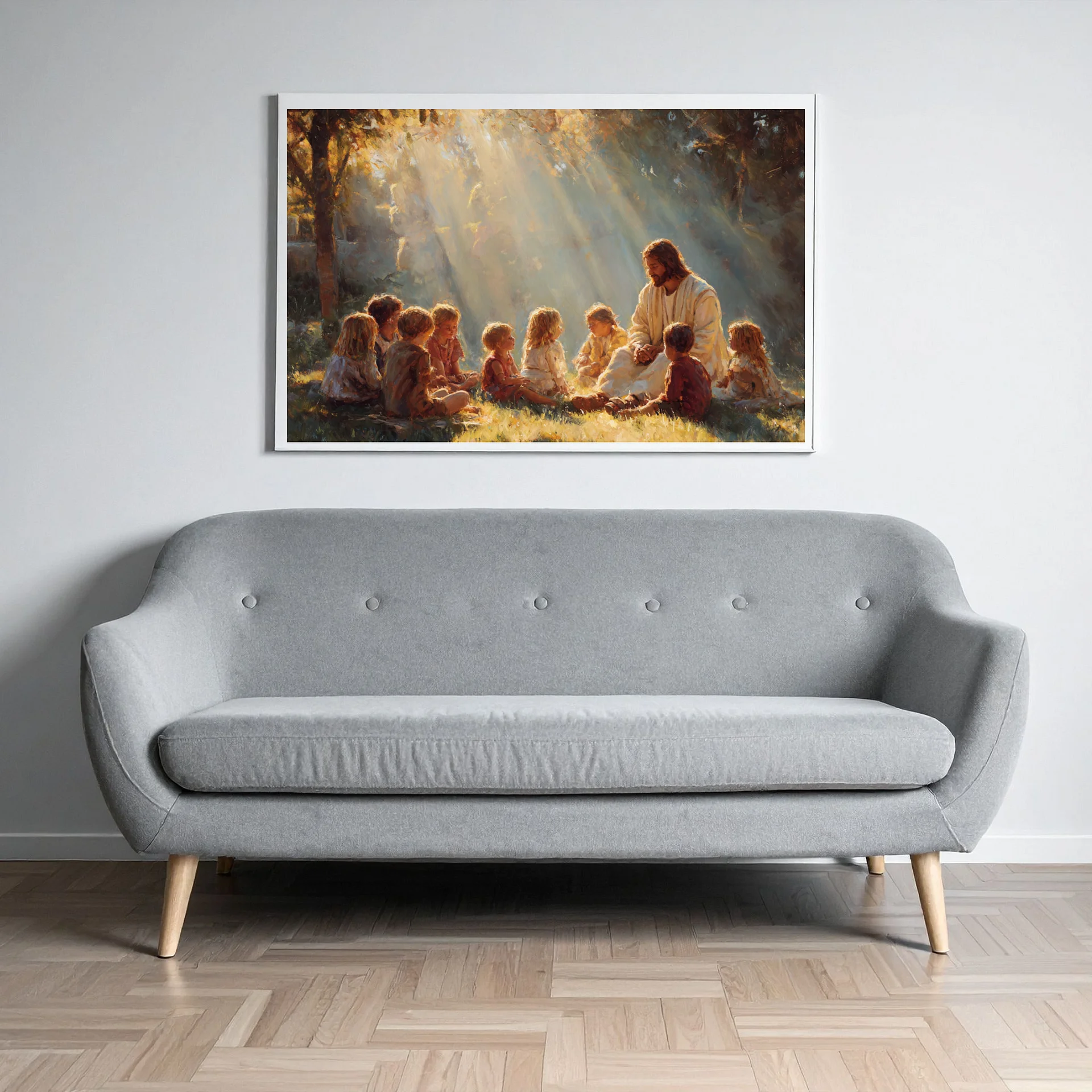 Jesus Teaching Children Print: Christian Nursery Wall Art (Digital Download) product image (2)