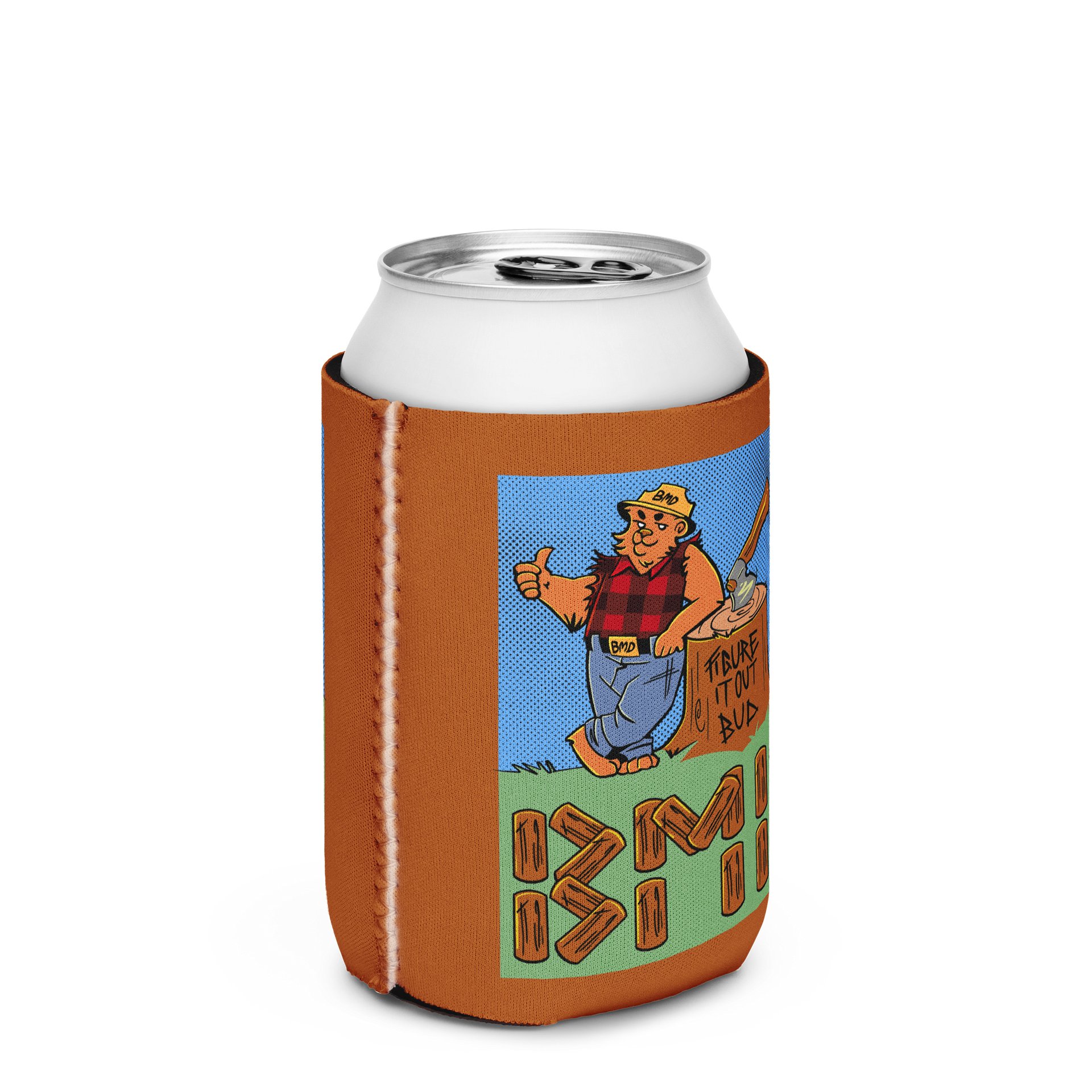 Lumberjack Bear BMD Wrestling Koozie product image (2)