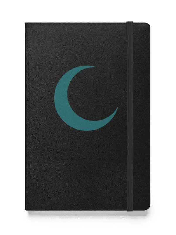 Crescent Moon Notebook – Deep Teal Print product image (5)