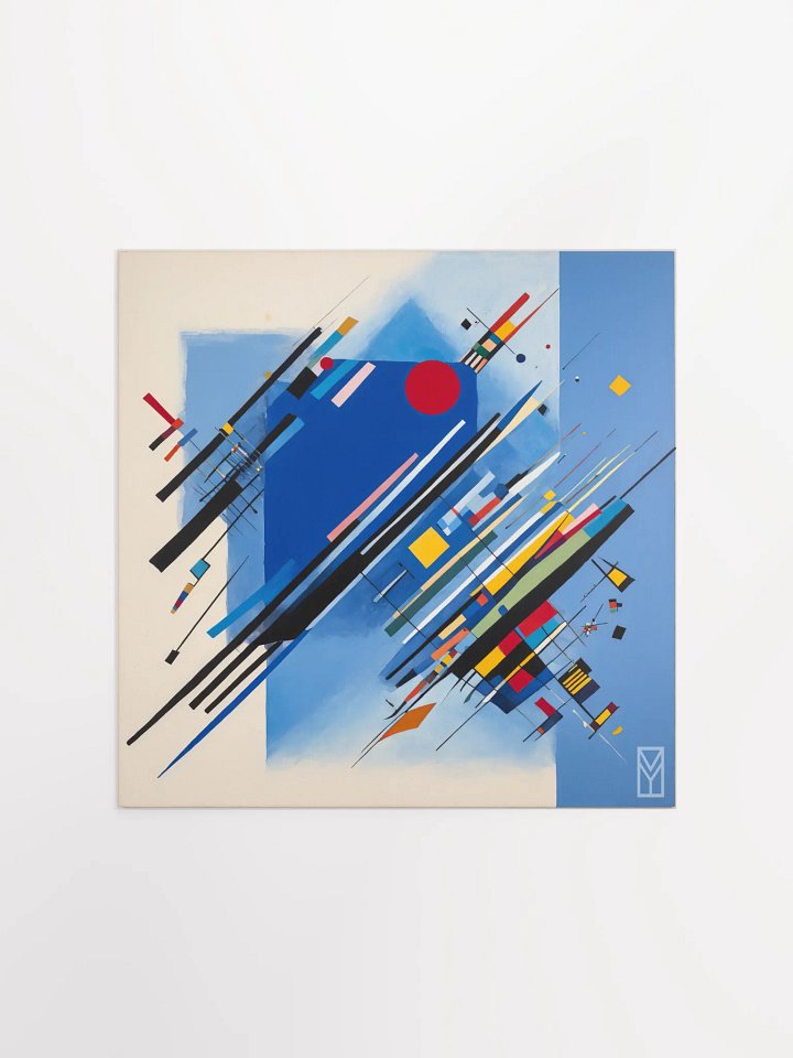 Poster Abstraction of the Blue Screen product image (1)