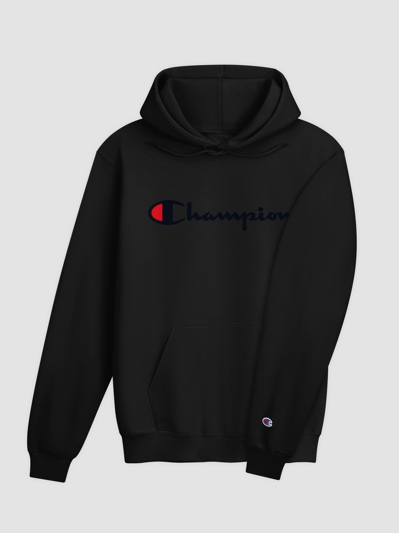Champion Mens Pullover Graphic Fleece Hoodie, Standard Fit Midweight Fleece Classic Script Logo Available Regular, Big & Tall product image (8)