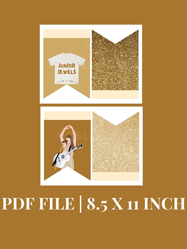 Printable Taylor FEARLESS Banner | Digital Download Eras Party Decor | TS Eras Swifties Taylor Swift | FEARLESS banner product image (2)