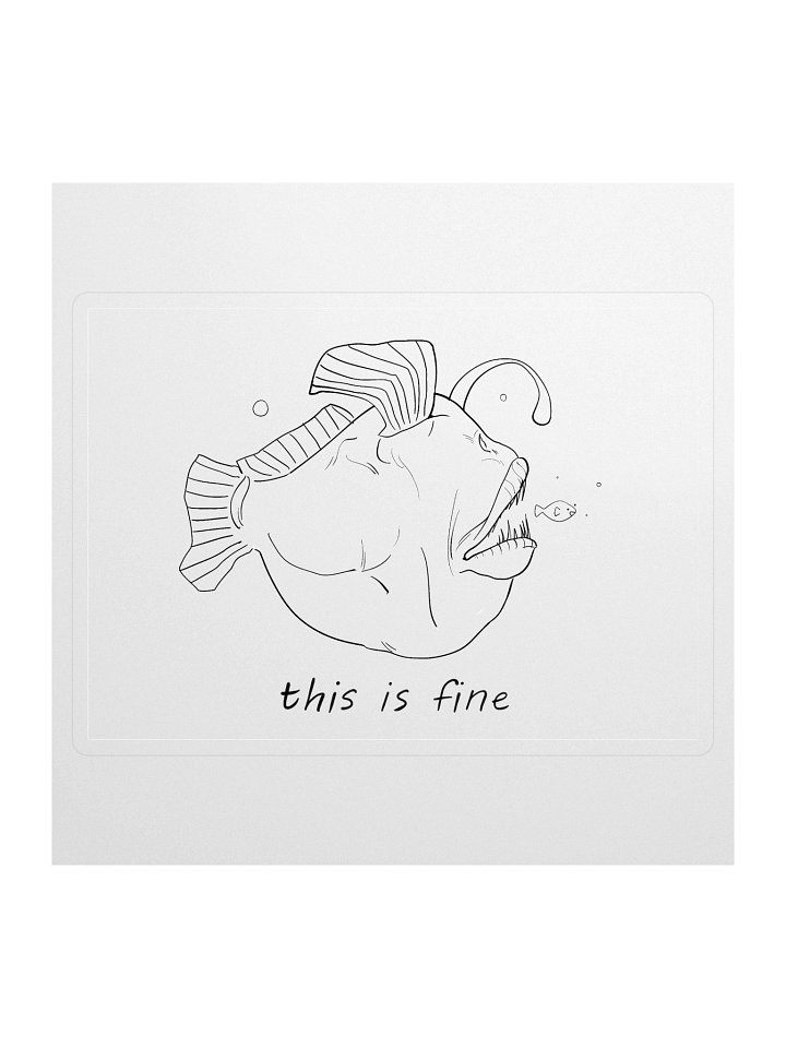 this is fine (KISS CUT STICKER) product image (1)
