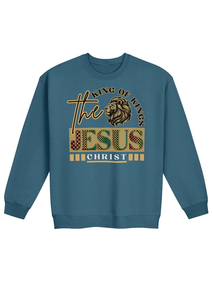 King of Kings Jesus Christ | Christian Gildan Sweatshirt | Faith Apparel for Believers product image (2)