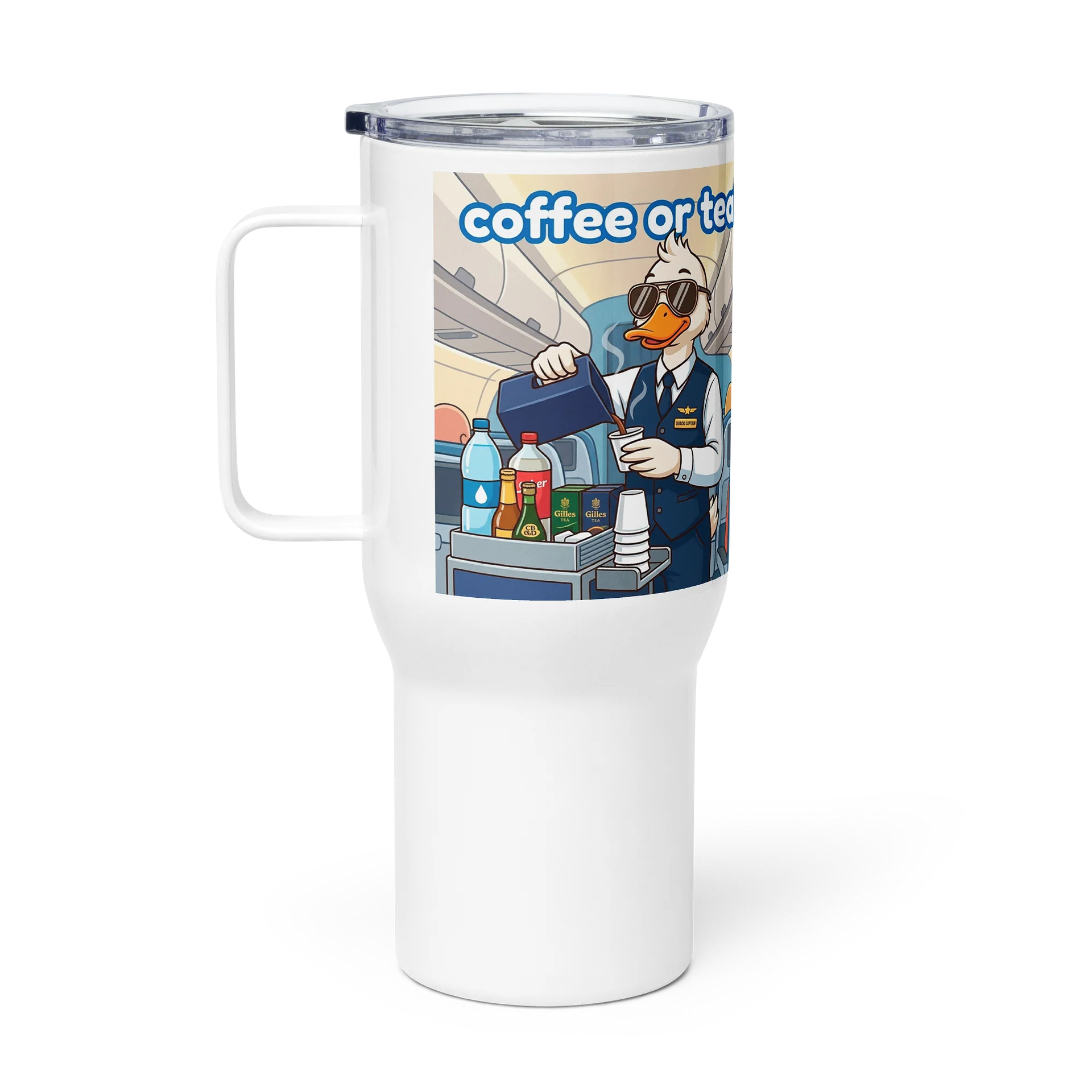 "Coffee or Tea? " Travel Mug product image (1)