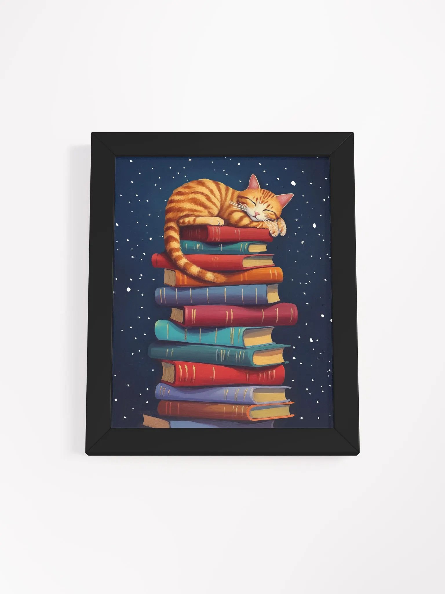 Things I Love - Cats & Books Studio Framed Print product image (1)