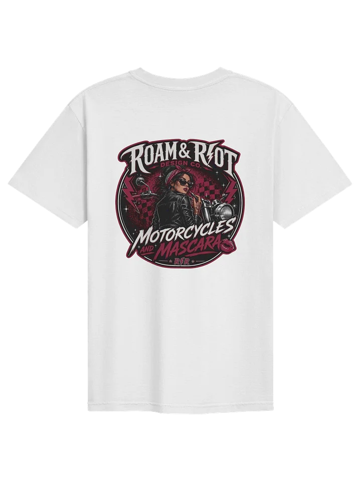 Roam & Riot Motorcycles and Mascara Tee product image (1)