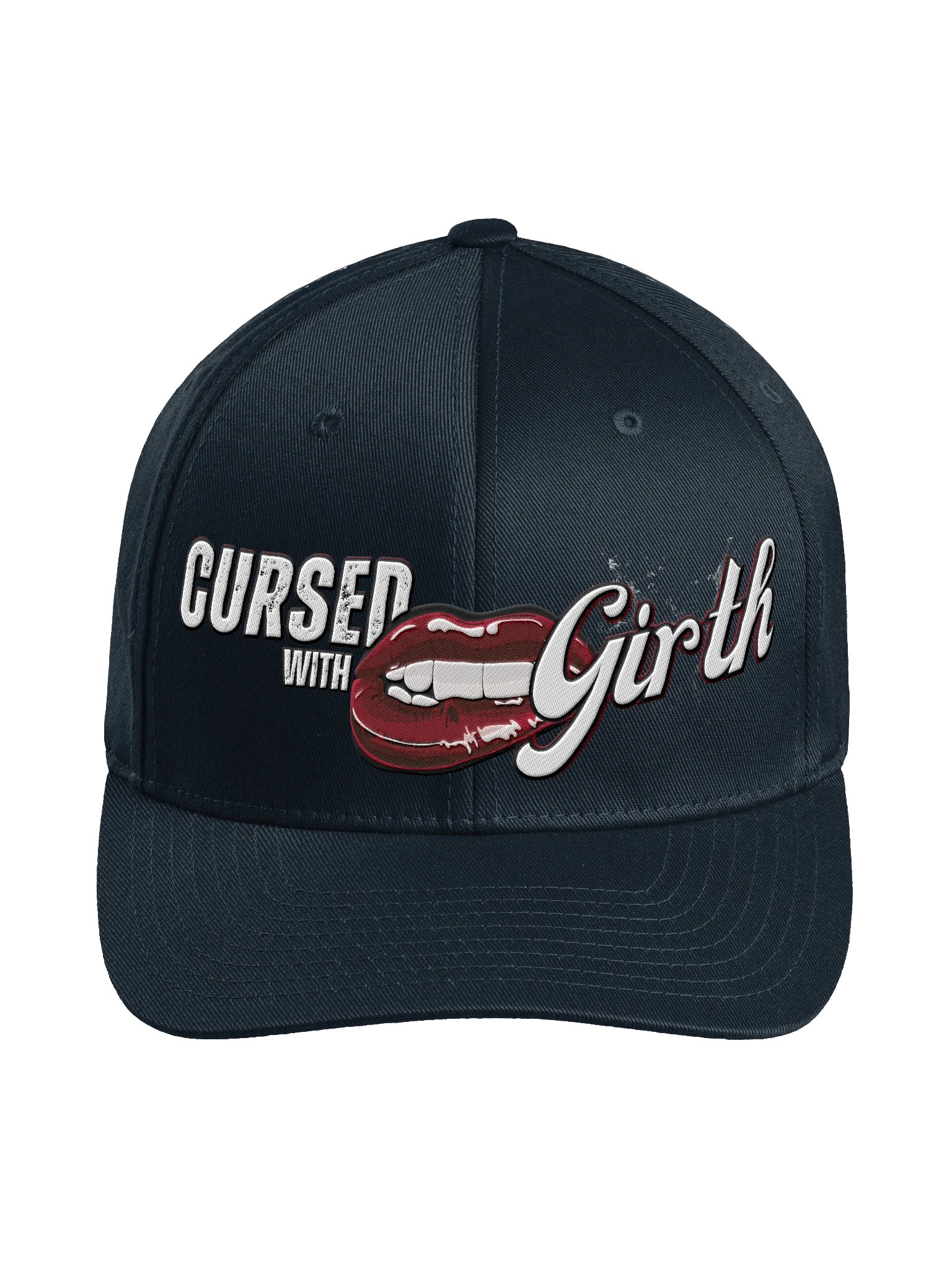 Cursed With Girth Fitted Hat product image (1)