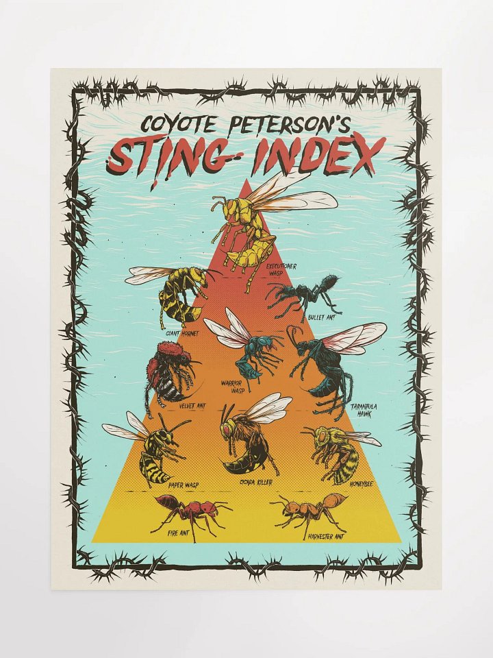 Coyote Peterson's STING INDEX Poster product image (1)