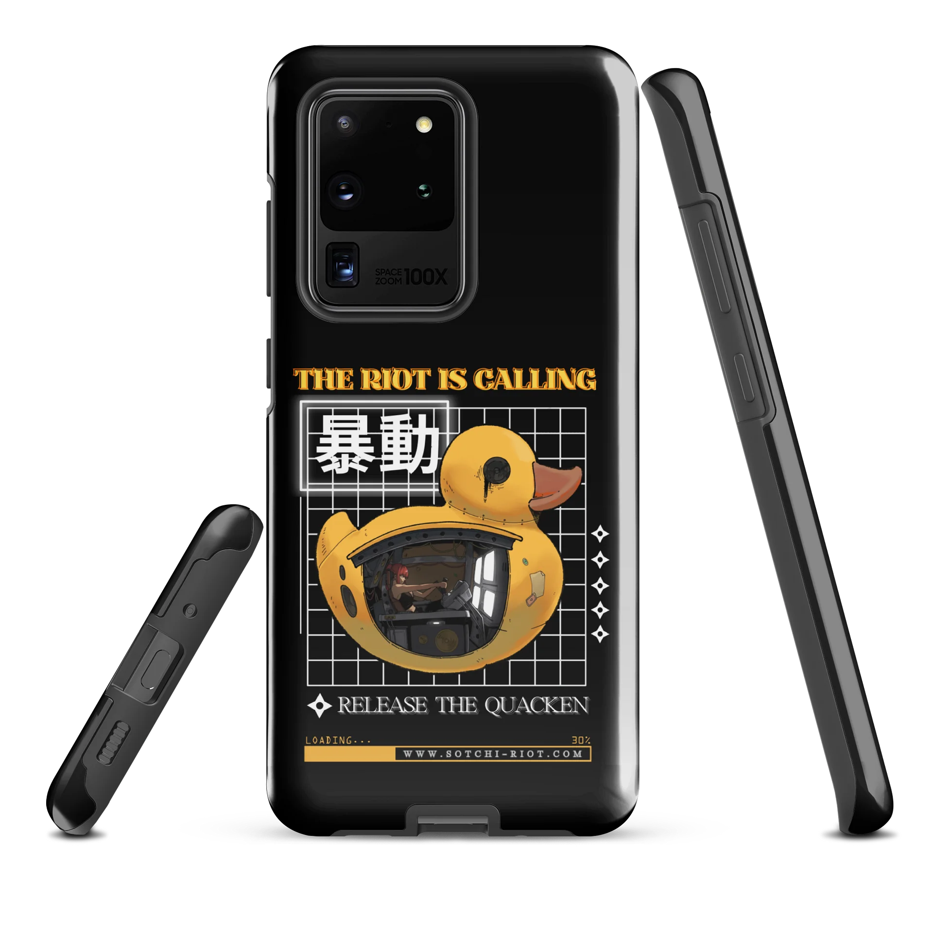 THE RIOT IS CALLING. RELEASE THE QUACKEN! [Samsung Phone Case] product image (1)