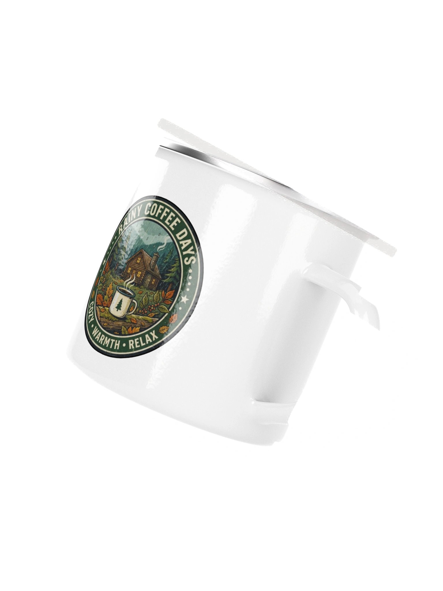 Cozy Cabin Coffee – Vintage Metal Camping Mug product image (3)