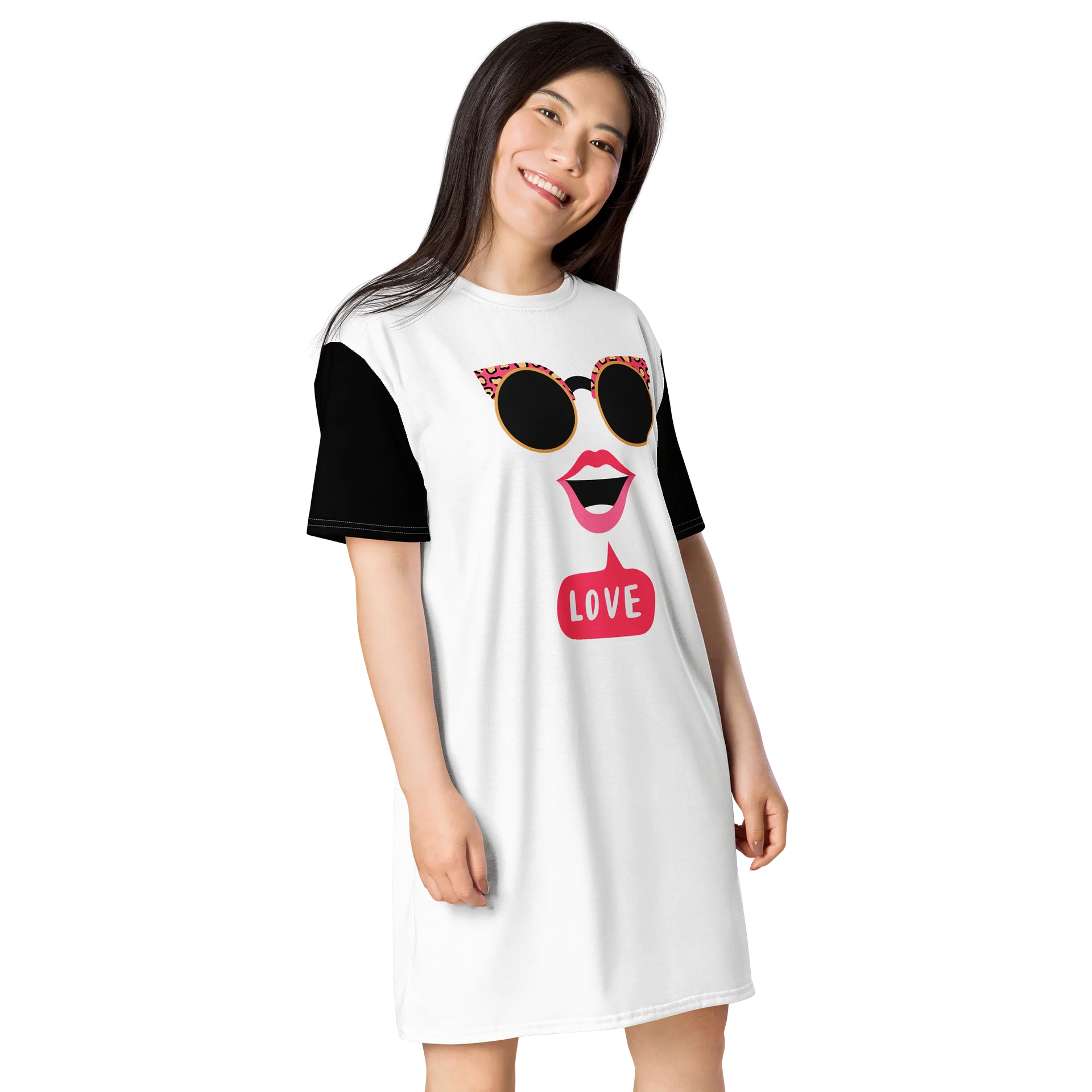 LOVE Graphic Oversized T-Shirt Dress product image (2)