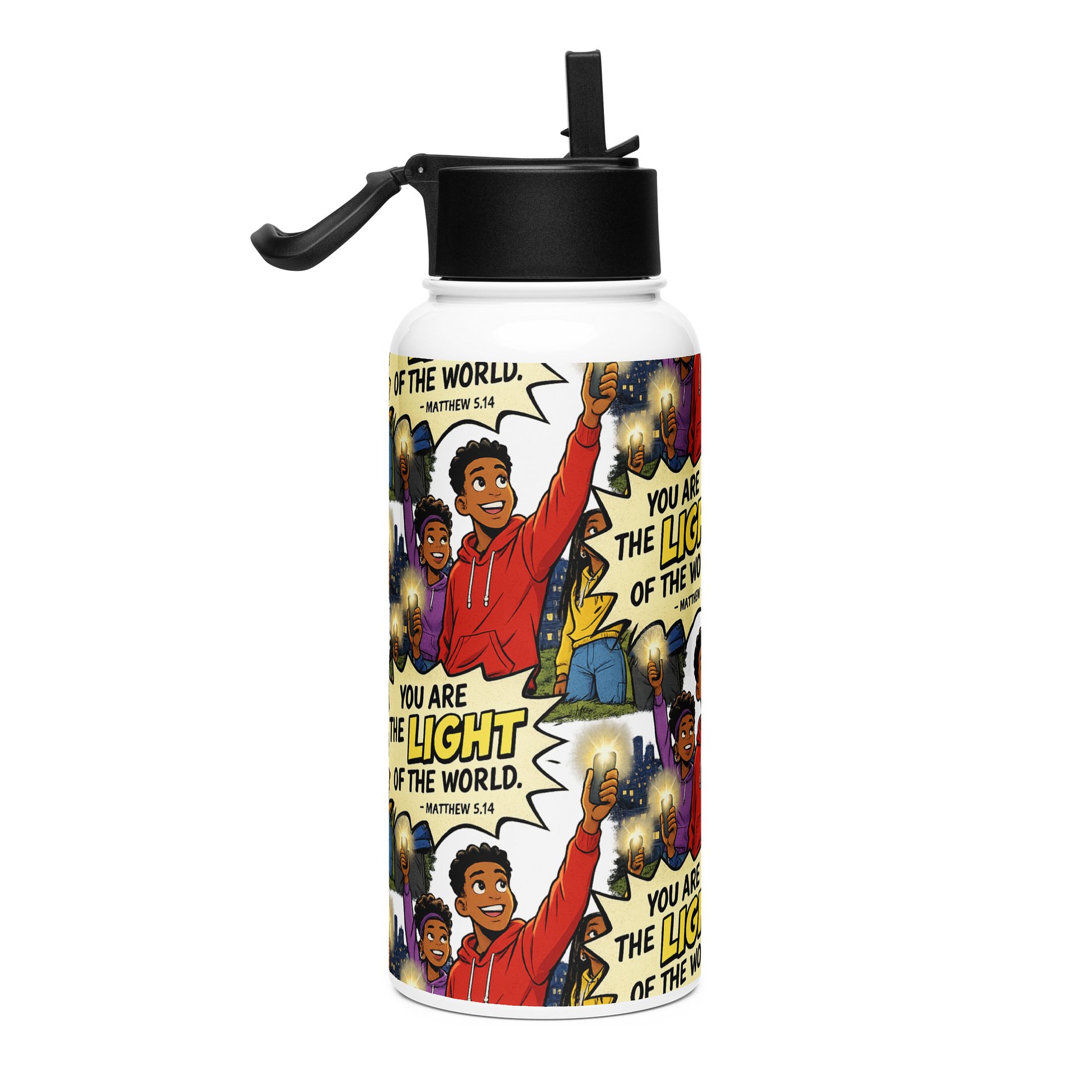 Light of the World 32 oz. Stainless Steel Water Bottle product image (6)