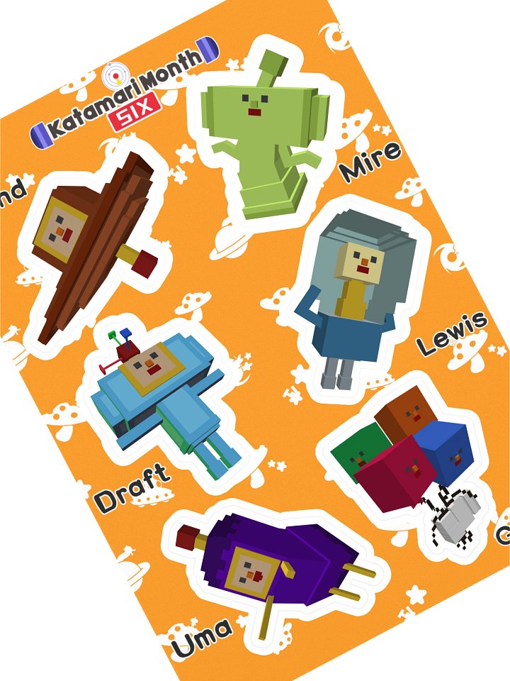 KDM6 OC Cousin Sticker Sheet #1 product image (1)