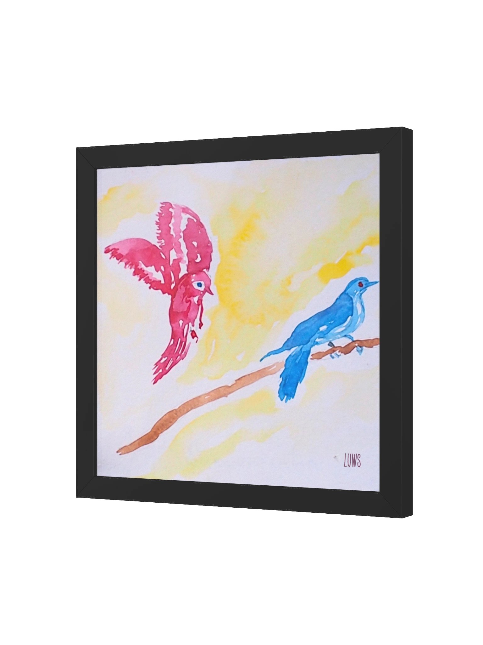 Them | Twin Birds on a Branch Poster (Framed) product image (2)