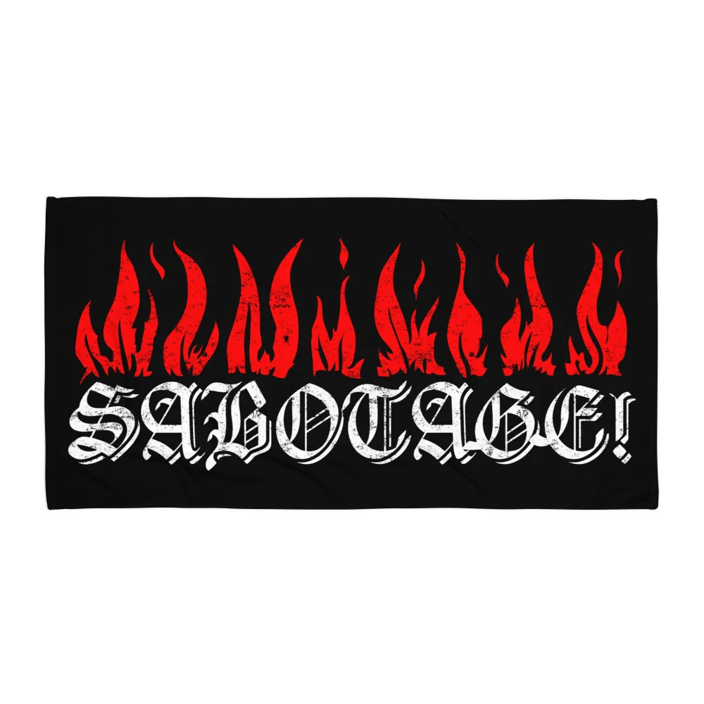SABOTAGE LOGO TOWEL product image (1)