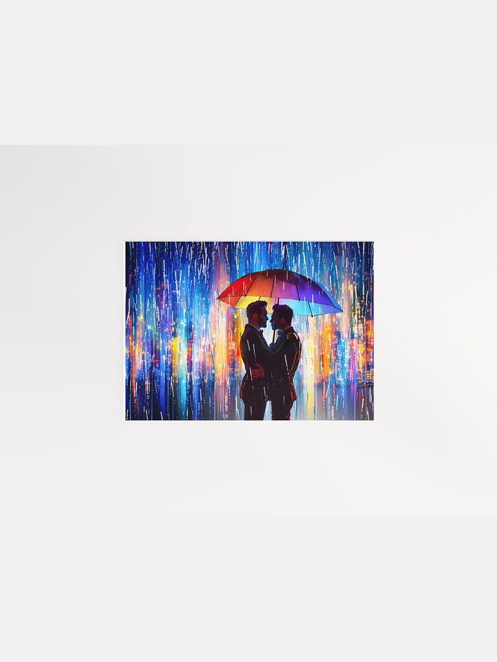 City Serenade - Love in the Rain Studio Art Print product image (1)