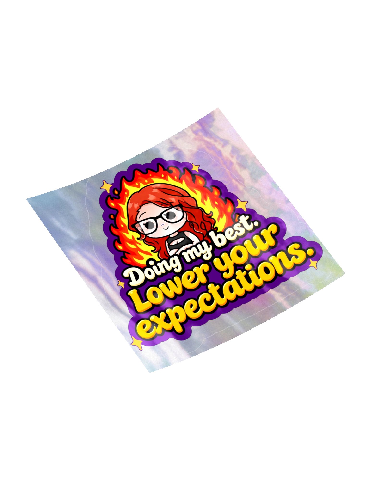 Doing my best Holo Sticker product image (11)