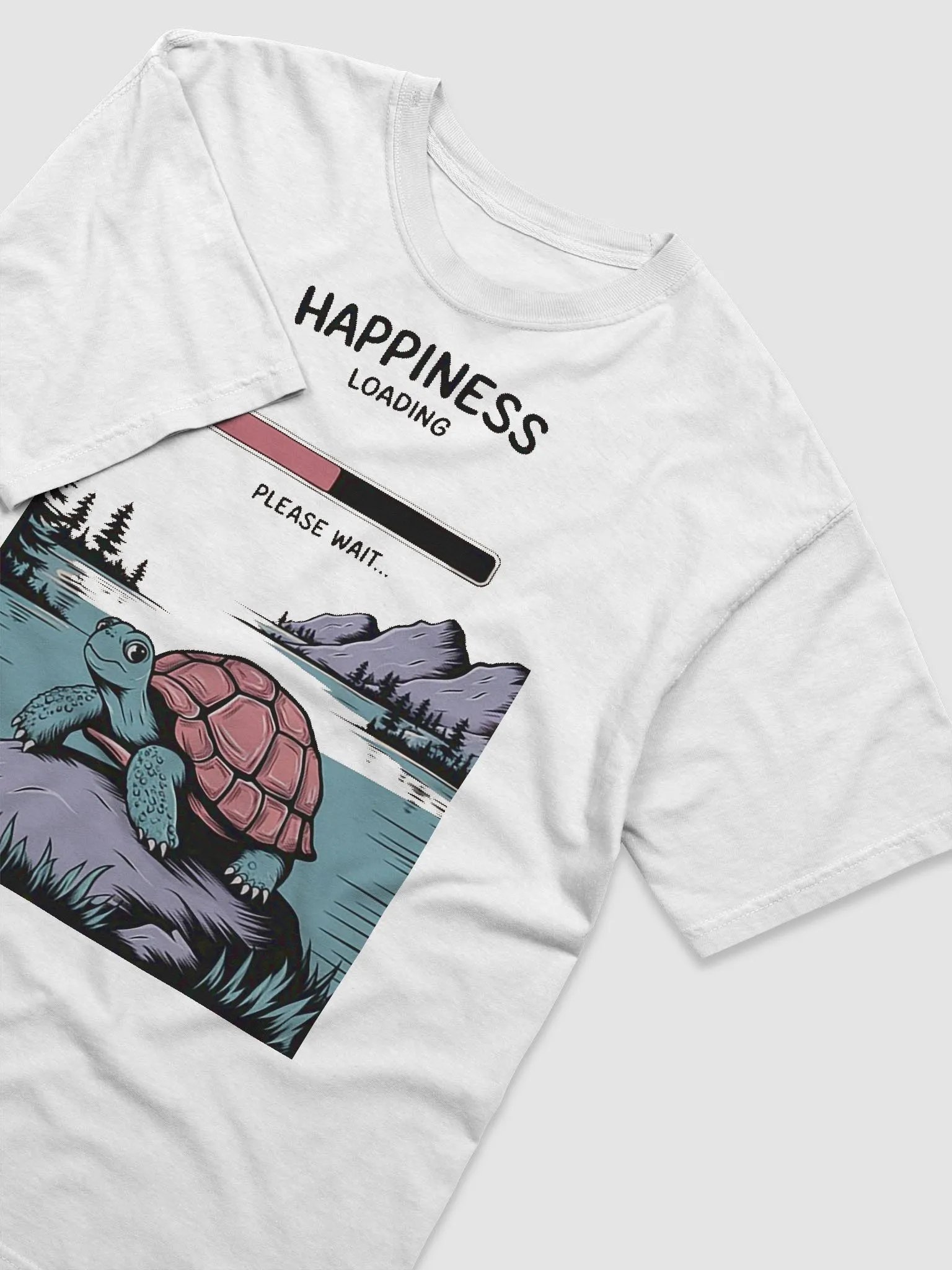 "Happiness Loading, Please Wait" #Statement Glossy Black Mug product image (3)