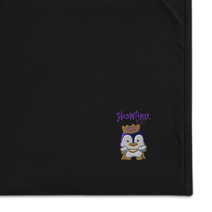 Queen Embroidered Premium Sherpa Blanket product image (1)