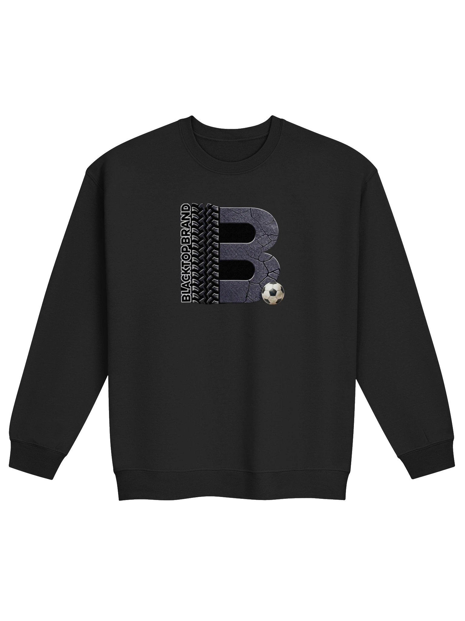 Blacktop Brand Soccer Logo Crewneck Sweatshirt product image (1)