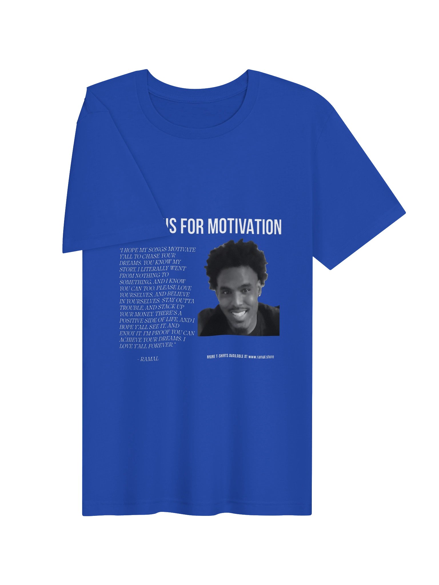 BLUE MOTIVATIONAL T-SHIRT product image (3)